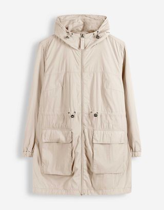 Outdoorjacke - einfarbig - wei&szlig;