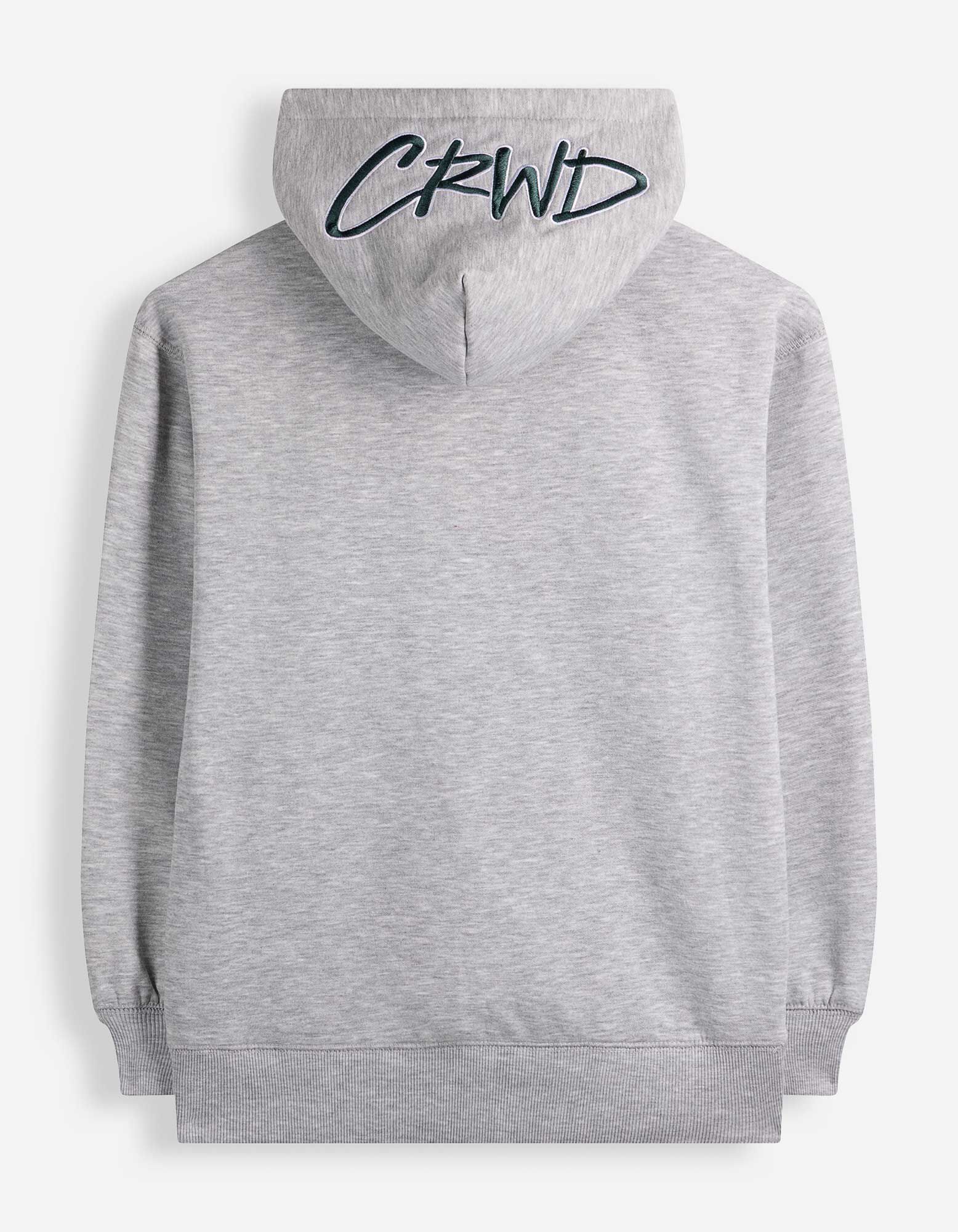 Hoodie - 3D-Applikation - Hellgrau