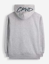 Hoodie - 3D-Applikation - Hellgrau