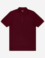 Polo-majica - Zakopčavanje na dugmad - tamno-crvena