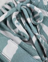 Bluse - Allover-Print - hellgr&uuml;n