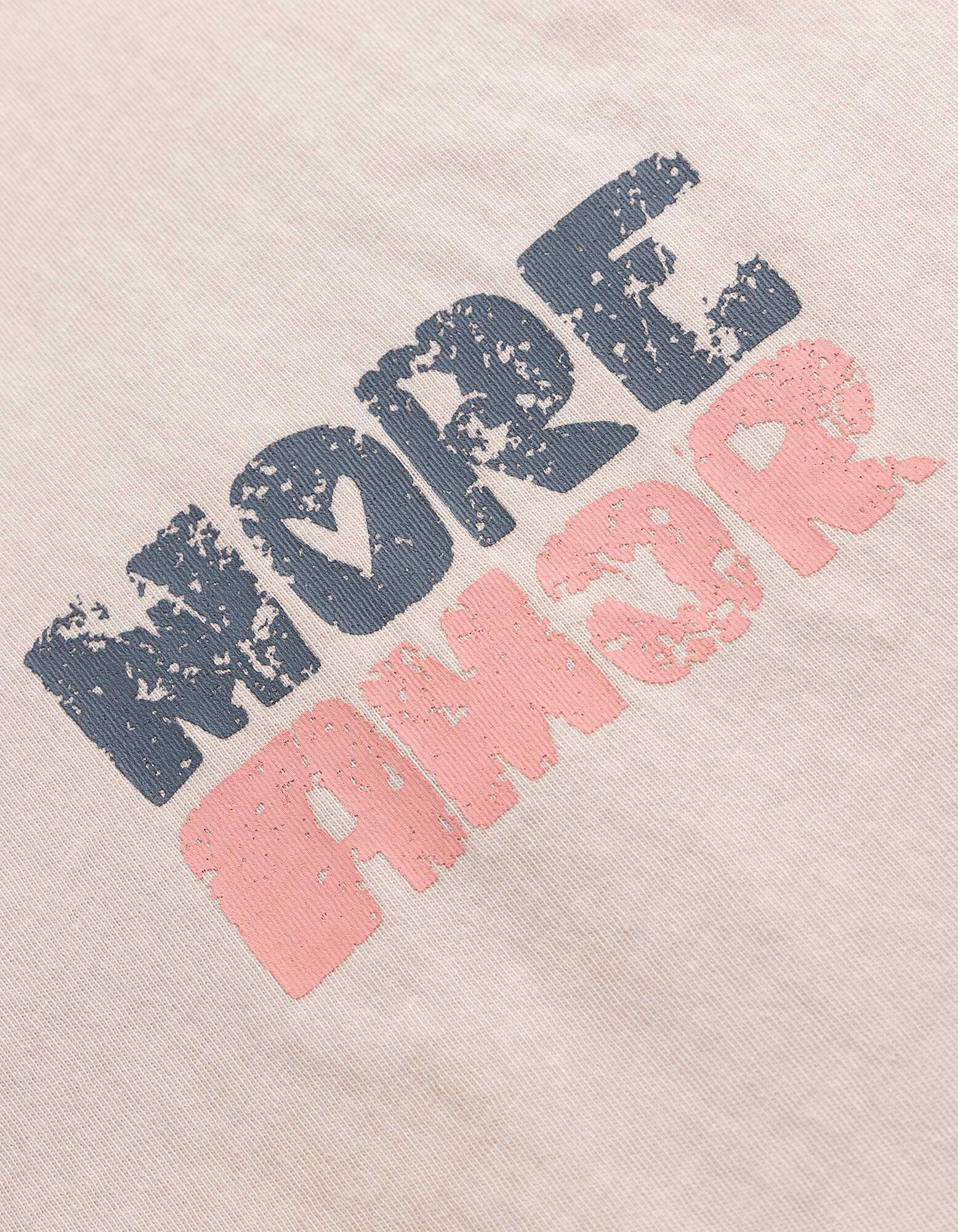 T-Shirt - Print - beige