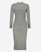 Jurk - Cut-outs - grijs