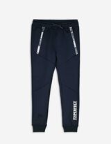 Pantaloni jogging - Cordon tiv - Albastru inchis