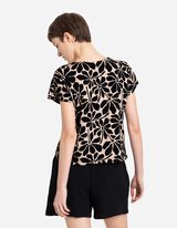 Tričko - Směs s viskózou - béžová