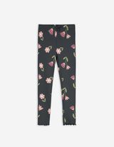 Leggings - Gerippt - dunkelgrau