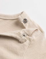 Langarmbody - Baumwolle - wei&szlig;