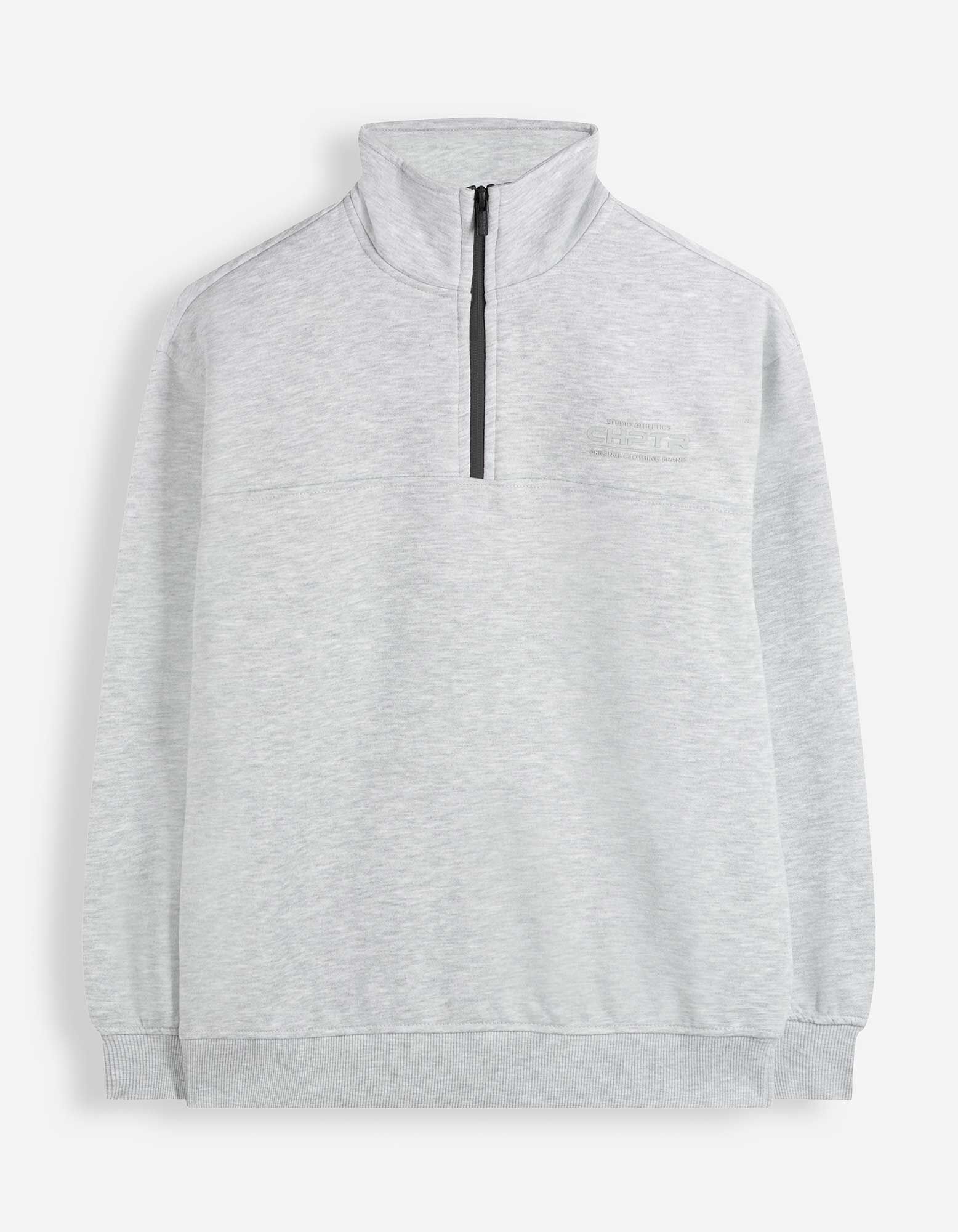 Troyer - Oversized Fit - Hellgrau