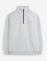 Troyer - Oversized Fit - Hellgrau
