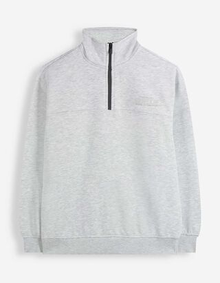 Troyer - Oversized Fit - Hellgrau