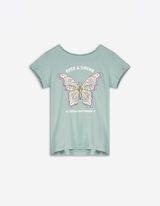 T-shirt - Glitterprint - groen