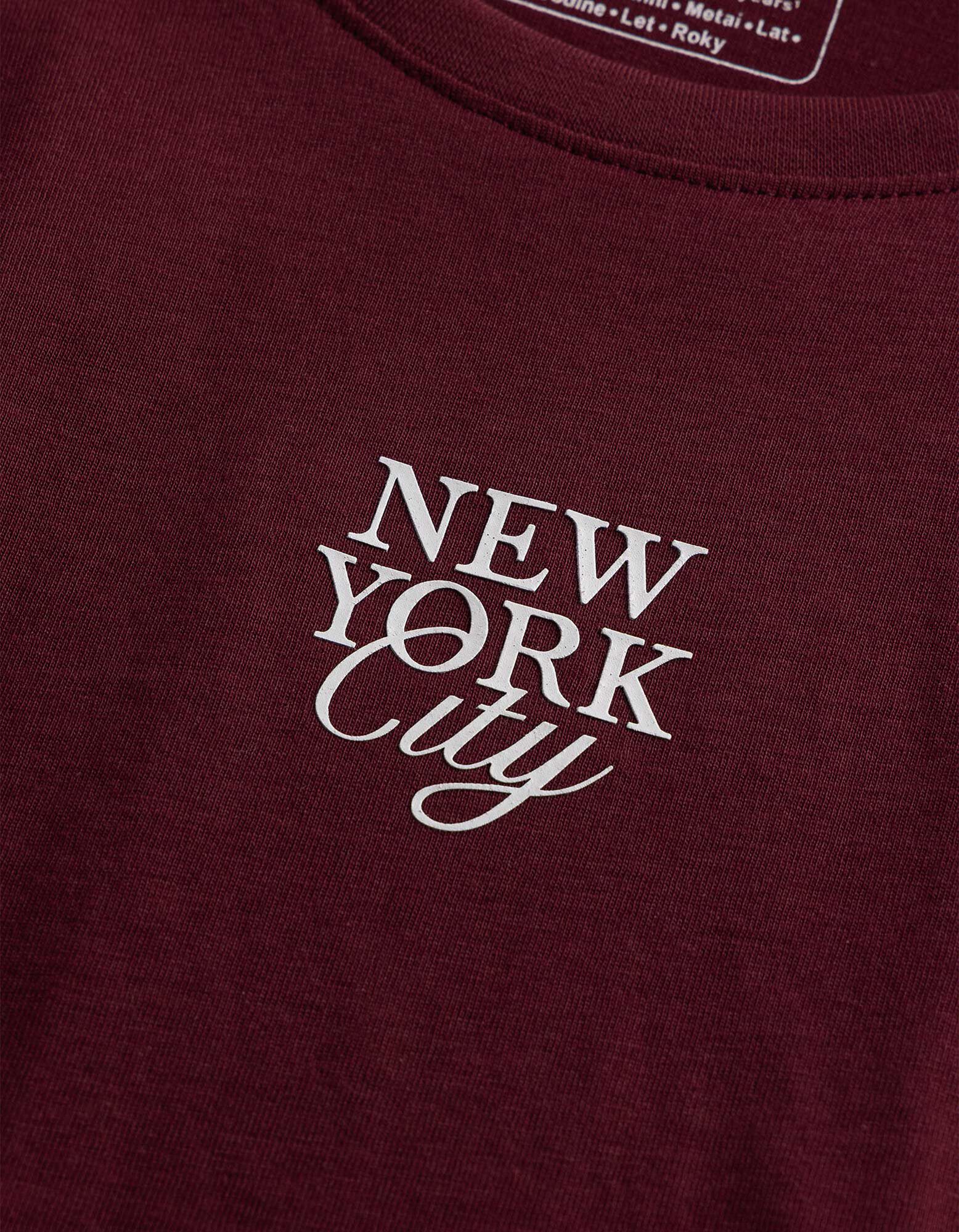 T-Shirt - Schriftzug - Beere