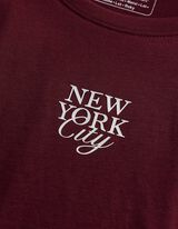 T-Shirt - Schriftzug - Beere