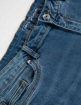 Džínsy - Girlfriend Fit - modra