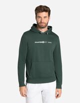 bluza z kapturem - nadruk 3D - zielony