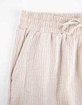 Palazzobroek - Mousseline - beige