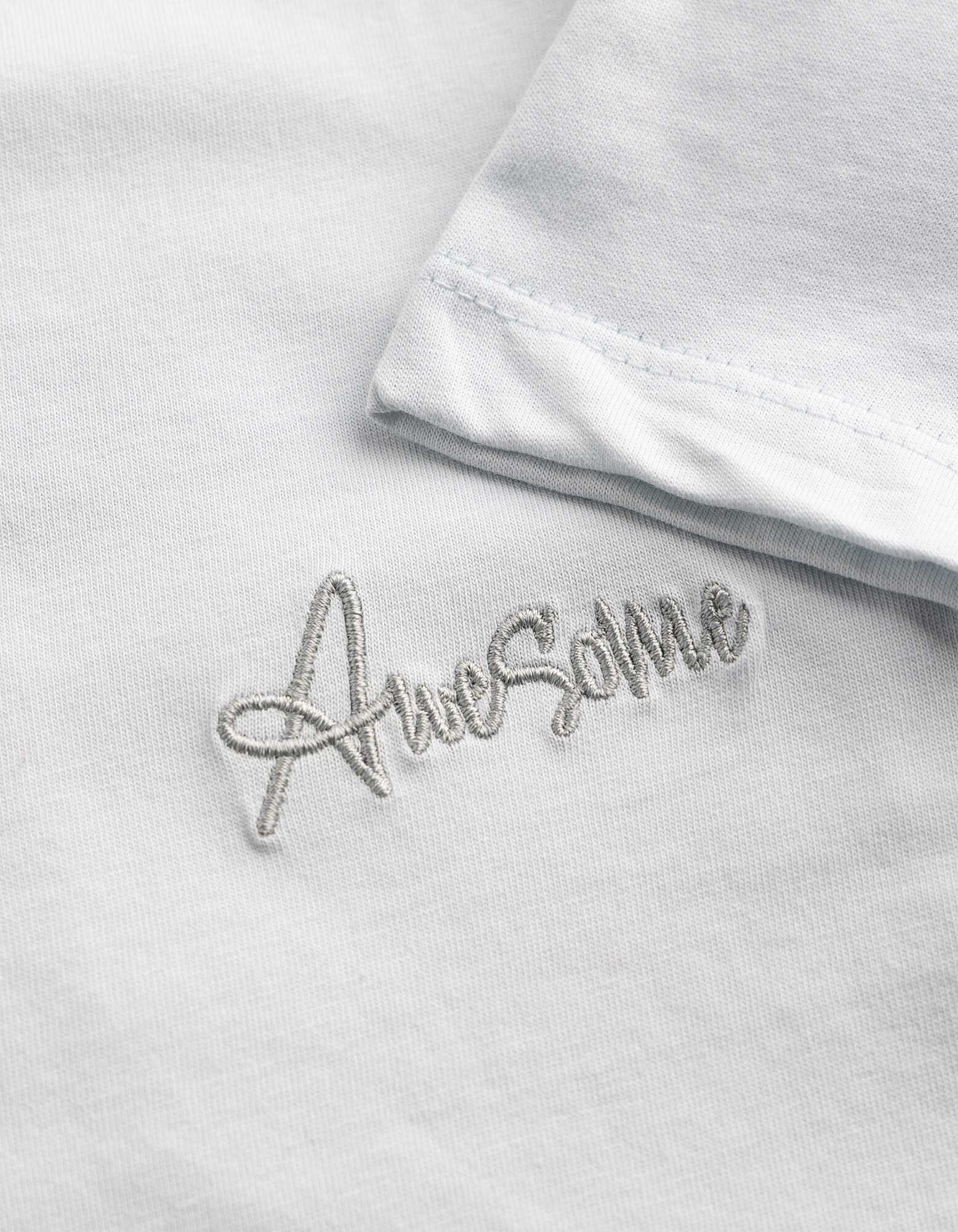 T-shirt - Borduursels - Lichtblauw