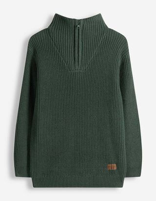 Pullover - Troyer - Dunkelgr&uuml;n