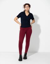 Leggings - Pliage de la bande - Rouge foncé