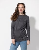 Langarmshirt - Umstandsmode - dunkelgrau