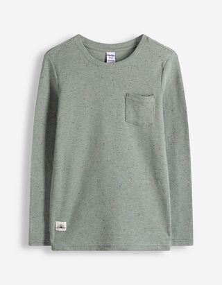 Longsleeve - Wafelstructuur - groen