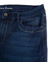 Džínsy - Šikmé vrecká - tmavomodra