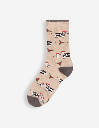 Socken - gemustert - Beige