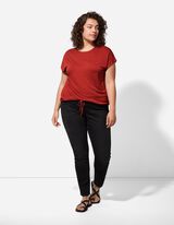 koszulka - gruby sznurek - ciemny czerwony