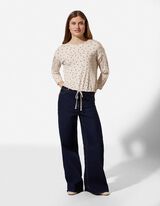 Shirt - Knotendetail - Beige