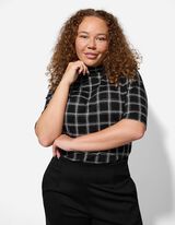 Tričko - Viskózová zmes - cierna