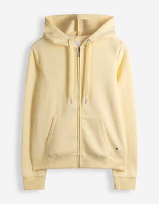 Sweatjacke - Regular Fit - Hellgelb