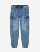 Jogger pants - Waseffecten - lichtblauw