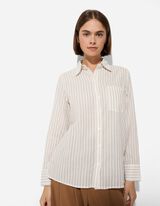 Hemd - Streifen - beige