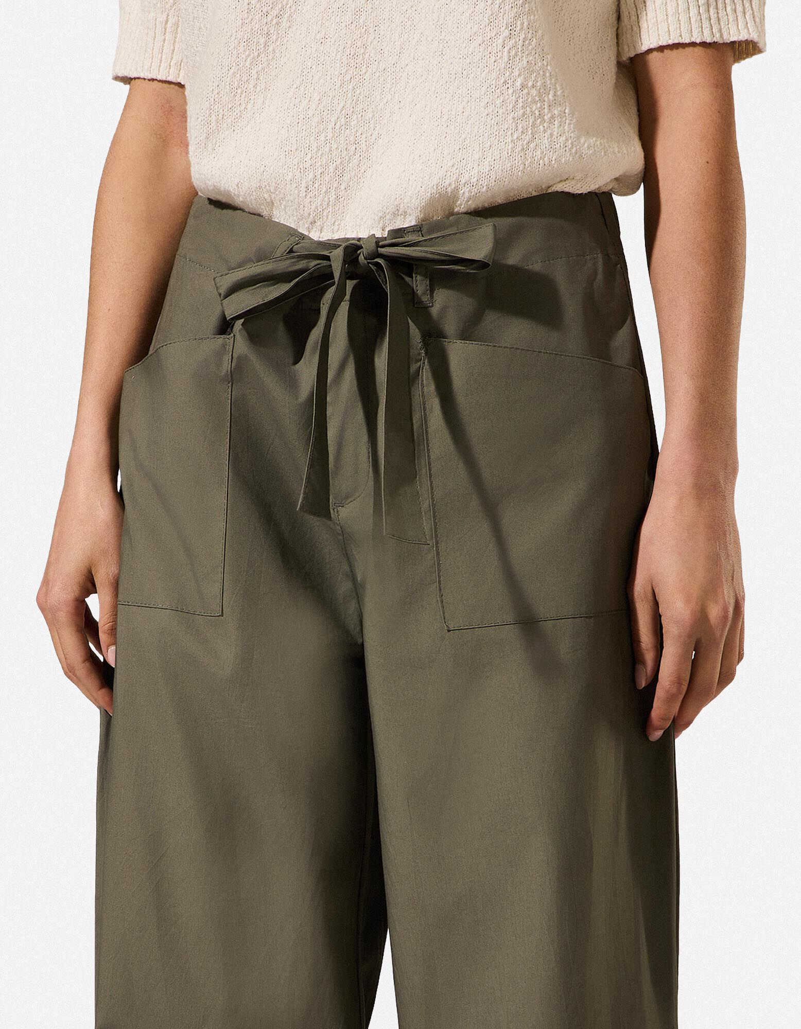 Broek - Geweven stof - groen