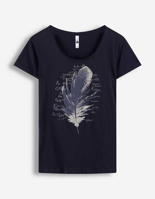 T-Shirt - Print - dunkelblau