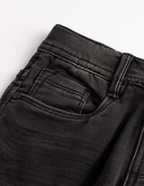 Jeans - Used-Look - schwarz