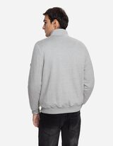 Sweatjacke - Wattierung - hellgrau