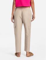 Hlače - Pri&scaron;iti žepi - rjava