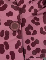 Lyžařská bunda  - Vzor po celé ploše - tmave cervená