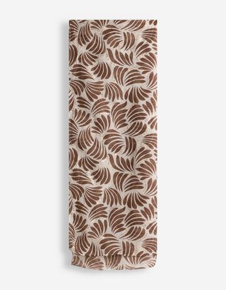 Schal - gemustert - braun