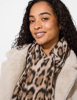 Šalikas - Gyvūnėlių raštas - sviesiai rudas