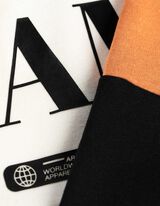 Mikina s kapucí - Vícebarevný design - oranzova