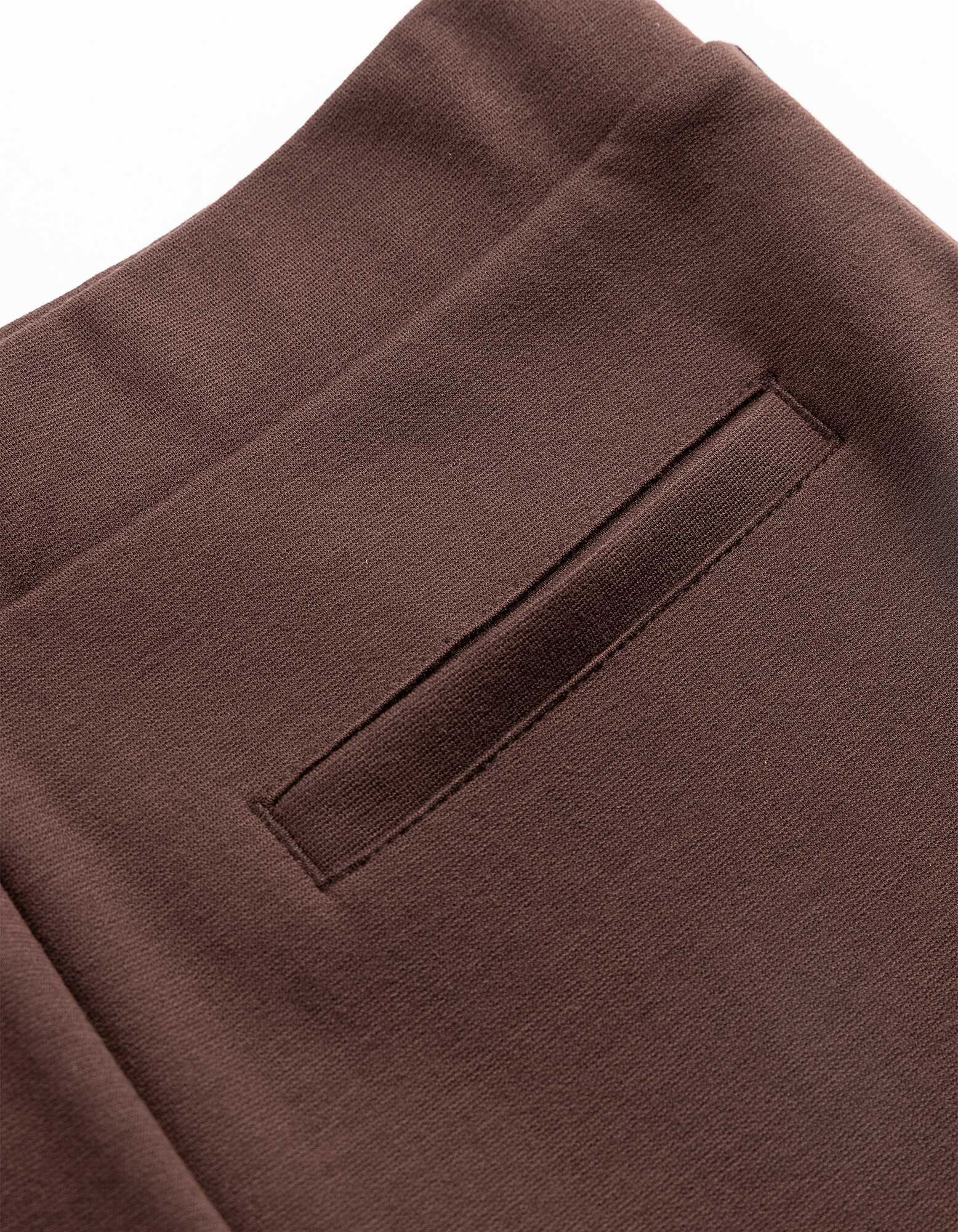Legging - Uitlopende pasvorm - Donkerbruin
