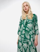 Haljina - &Scaron;areni print - tamno-zelena