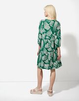 Haljina - &Scaron;areni print - tamno-zelena