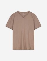 T-Shirt - T-Shirt-Ausschnitt - beige