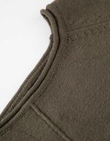 Pletena haljina - Mešavina viskoze - tamno-zelena