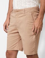 Chino šortky - Směs bavlny - béžová