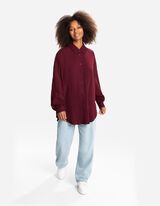 Košeľová blúzka - Mušelín - tmavocervena