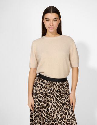 Pullover - Kurze &Auml;rmel - wei&szlig;